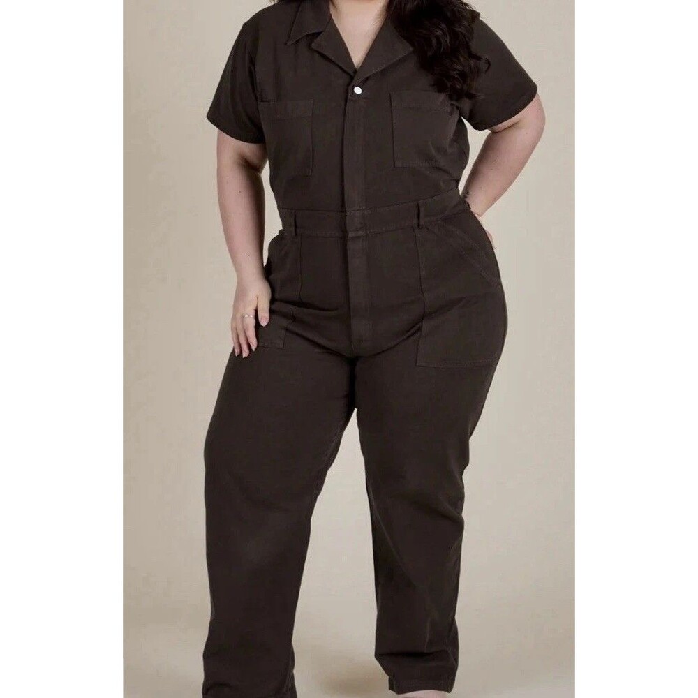 Big Bud Press Overalls Jumpsuit Espresso Brown Sz 0XL UNISEX